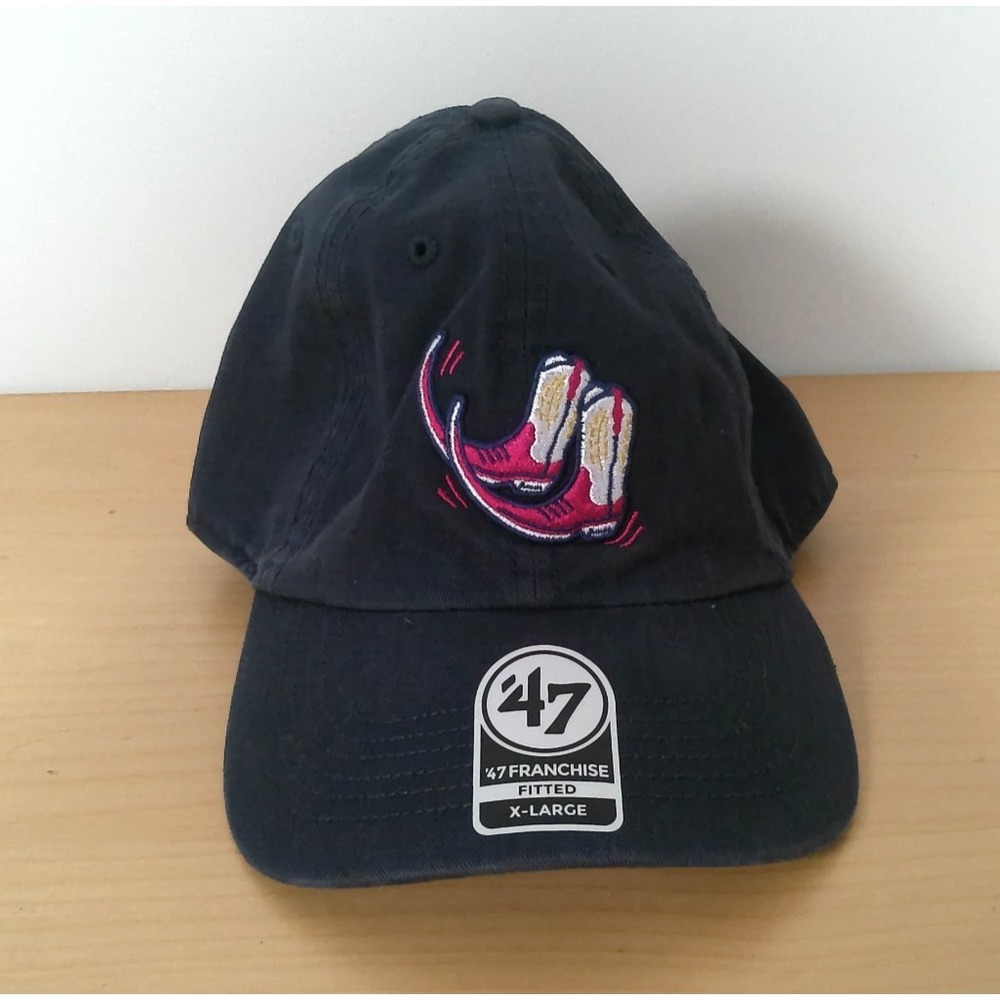 Pointy Boots de Amarillo Sod Poodles Fitted Hat XL 47 Franchise MiLB Copa Navy